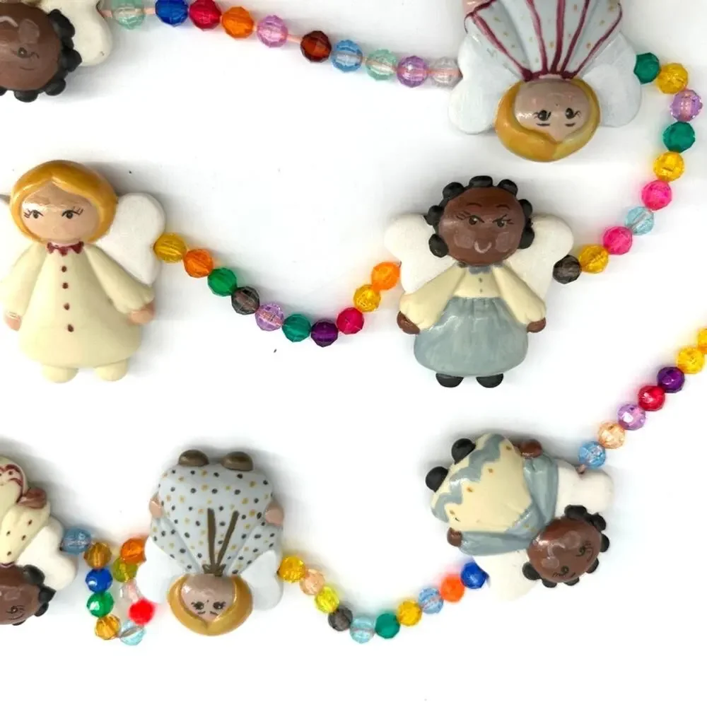 Porcelain Angel Christmas Garland 102